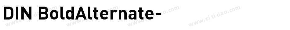DIN BoldAlternate字体转换